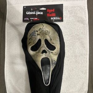 Fun World Scream Ghost Face Aged Deluxe Adult Costume Mask